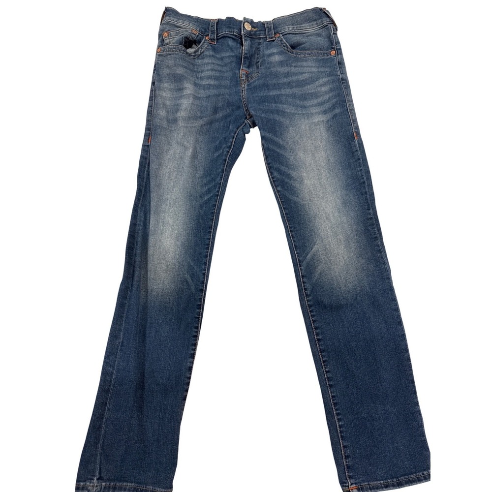 True Religion Rocco Relaxed Skinny Mens Jeans Blue Wash Size 32x30 - Picture 1 of 9